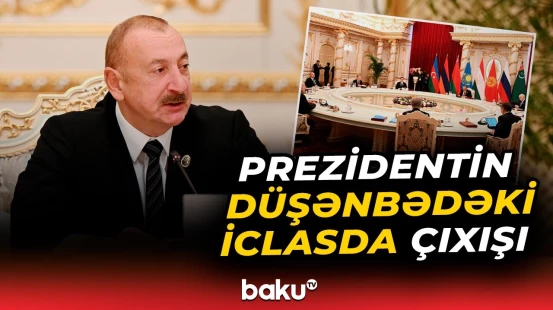 İlham Əliyev Düşənbədə MDB Dövlət Başçıları Şurasının məhdud tərkibdə iclasında çıxış etdi