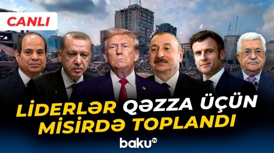 Prezident İlham Əliyev Yaxın Şərq Sülh Sammitində iştirak edir - CANLI