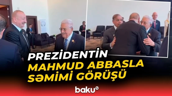 İlham Əliyev Misirdə Fələstin Prezidenti ilə görüşdü