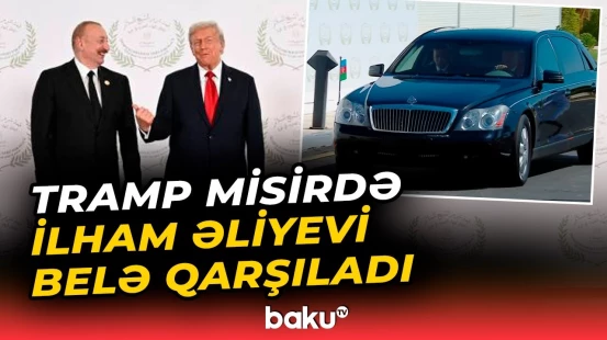 İlham Əliyev Şarm əl-Şeyxdə Donald Trampla görüşüb