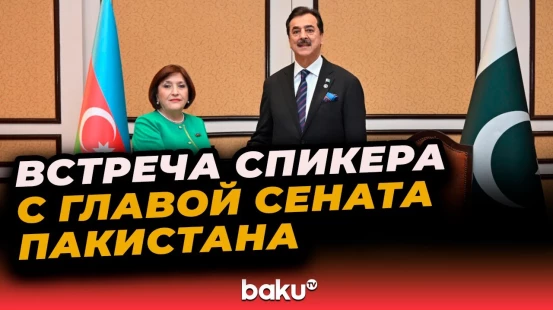 Спикер Милли Меджлиса Сахиба Гафарова встретилась с председателем Сената Пакистана