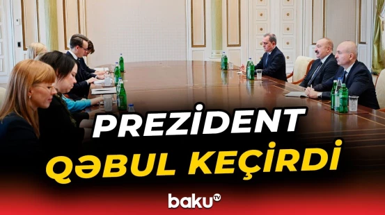 İlham Əliyev ATƏT-in fəaliyyətdə olan sədrinin başçılıq etdiyi nümayəndə heyətini qəbul edib