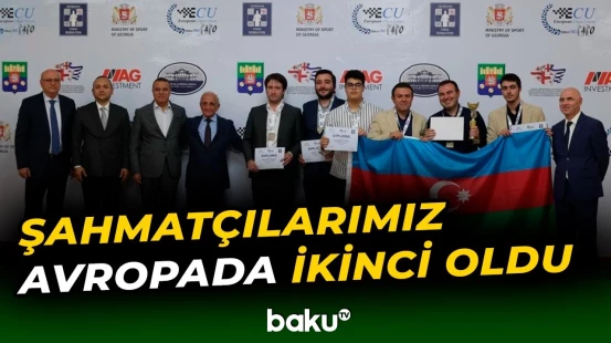 Şahmatçılarımız Avropa çempionatında gümüş medal qazandı