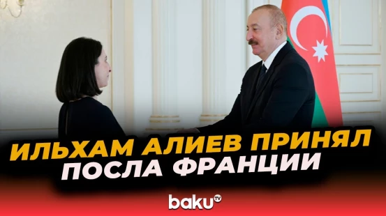 Президент Ильхам Алиев принял верительные грамоты новоназначенного посла Франции в Азербайджане