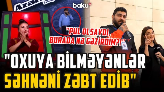"Bizimləsən-səs" və "Səs Azərbaycan"da məşhurlaşan ifaçı niyə küçələrdədir? - ARZUNUN VAXTI