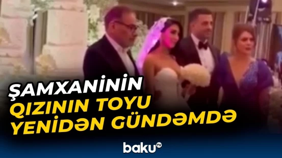 Xameneinin müşavirinin qızının dəbdəbəli toyundan videolar yayıldı