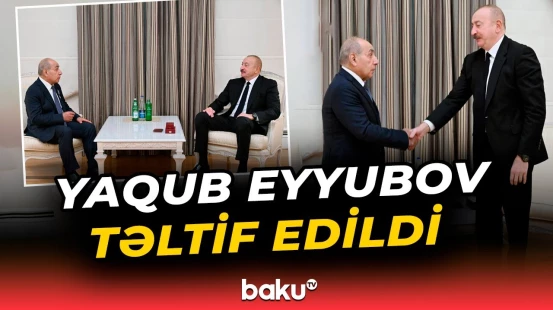 Prezident İlham Əliyev Yaqub Eyyubova "İstiqlal" ordenini təqdim etdi