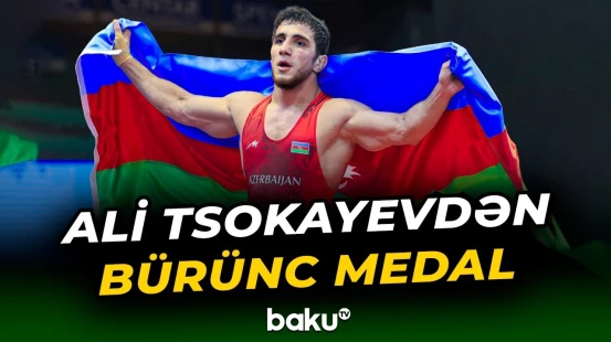 Güləşçimiz Ali Tsokayev 86 kq çəki dərəcəsində bürünc medal qazanıb