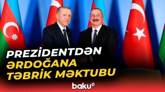 İlham Əliyev Rəcəb Tayyib Ərdoğanı təbrik edib