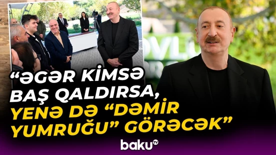 Prezidentlə Cəbrayıl sakinləri arasında səmimi anlar