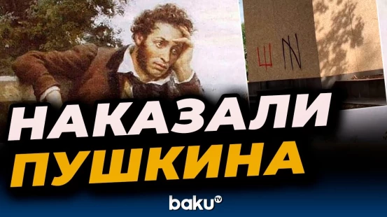 В Одессе памятник Пушкину забили фанерными листами