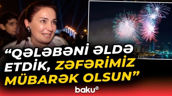 Şanlı qələbəmizin 5-ci ili | Bakıda Zəfər Günü münasibətilə konsert və atəşfəşanlıq olub