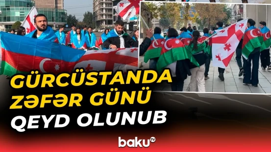 Marneulidə Zəfər Günü yürüşü keçirilib | “Azərbaycanın sevincinə ortağıq”