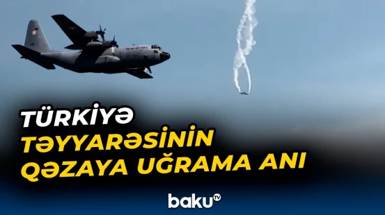 Gürcüstanda qəzaya uğrayan Türkiyə təyyarəsinin görüntüləri