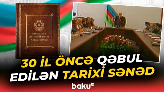 Bu gün Azərbaycanda Konstitusiya Günüdür