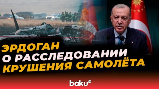 Президент Турции Эрдоган о ходе расследования крушения самолета ВВС на границе Грузии и Азербайджана
