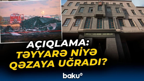 Hərbi təyyarənin düşdüyü faciəvi qəza barədə detallar | Türkiyə MN-dən açıqlama