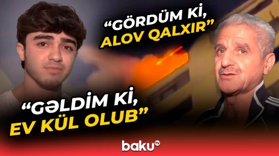 17 mərtəbəli yaşayış binasında mənzil yanıb | Xəsarət alanlar var