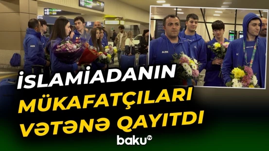 İslamiadadan qayıdan stolüstü tennisçilərimiz təntənə ilə qarşılandı
