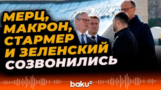 Мерц провёл совместный телефонный разговор с Макроном, Стармером и Зеленским