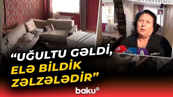Yaşayış binasında mənzilin döşəməsi çökdü | 60 ailə təxliyə edildi