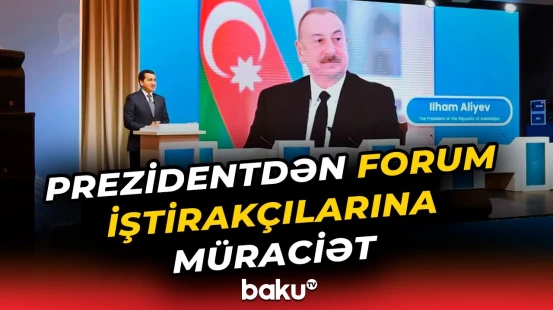 Prezidentin TDT-yə üzv ölkələrinin QHT-lərinin həmrəylik forumu iştirakçılarına müraciəti