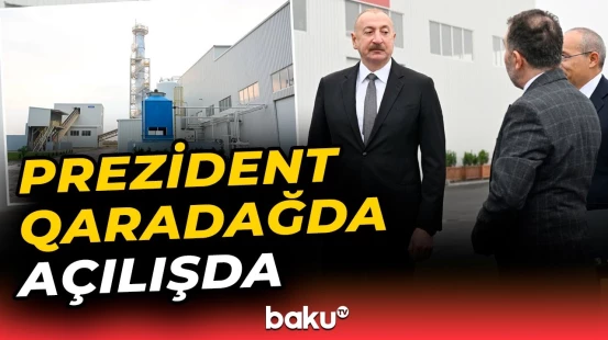 İlham Əliyev "AZWOOL" mineral daş yunu zavodunun açılışında iştirak etdi