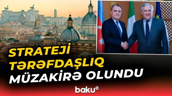 Ceyhun Bayramov italiyalı həmkarı ilə görüşdü