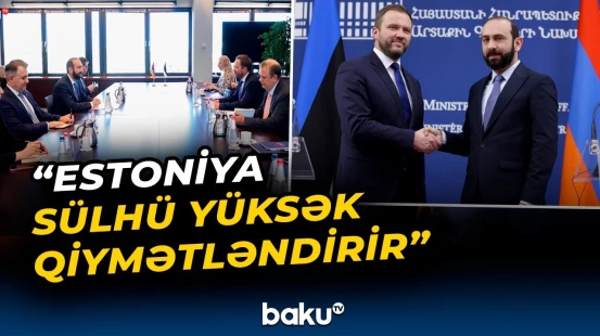 Ararat Mirzoyan estoniyalı həmkarı ilə "Tramp marşrutu"nu müzakirə etdilər