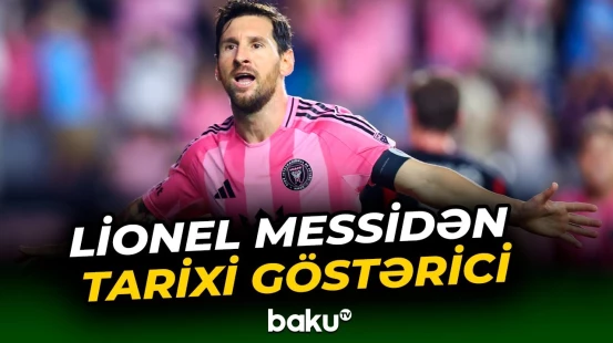 ABŞ-nin "İnter Mayami" klubunun futbolçusu Lionel Messi yeni rekorda imza atıb