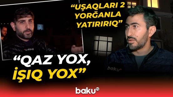 Sakinlər istiliyə görə binanın həyətində ocaq qaladılar | MTK binanı niyə təhvil vermir? - Baku TV