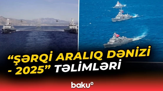 Aralıq dənizində hərbçilərimiz bacarıqlarını nümayiş etdirdilər - Baku TV