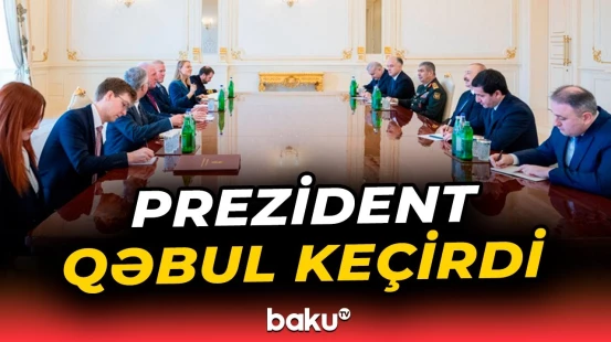 İlham Əliyev Birləşmiş Krallığın müdafiə üzrə dövlət nazirini qəbul etdi - Baku TV