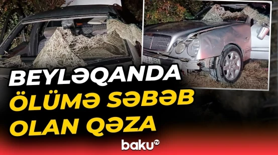 "Mercedes" markalı avtomobil aşdı: Ölən və yaralılar var - Baku TV