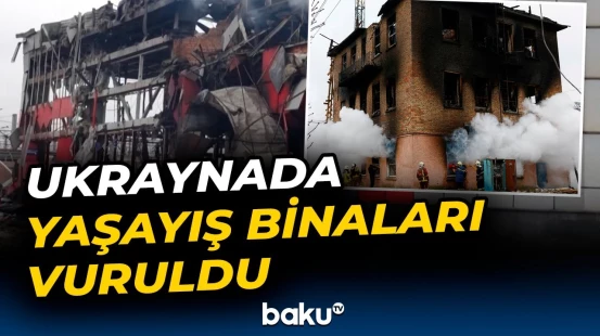 Rusiya ordusu Ukraynaya dronlarla hücum etdi - Baku TV