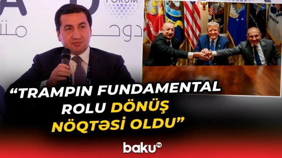Biz anladıq ki, ABŞ beynəlxalq sülh gündəminə tam sadiqdir | Hikmət Hacıyev - Baku TV