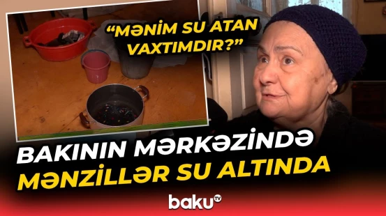 Mədəniyyət Nazirliyi binanı sökdürdü, mənzilləri su basdı - Baku TV