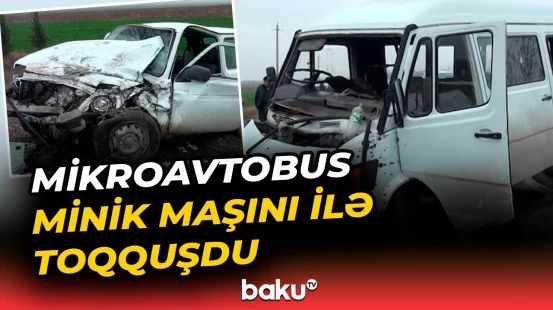 Goranboyda dəhşətli qəza | 6 nəfər xəsarət aldı - Baku TV