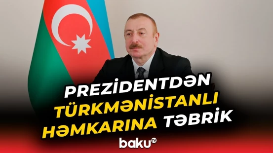 İlham Əliyev Qurbanqulu Berdiməhəmmədova təbrik məktubu ünvanlayıb - Baku TV