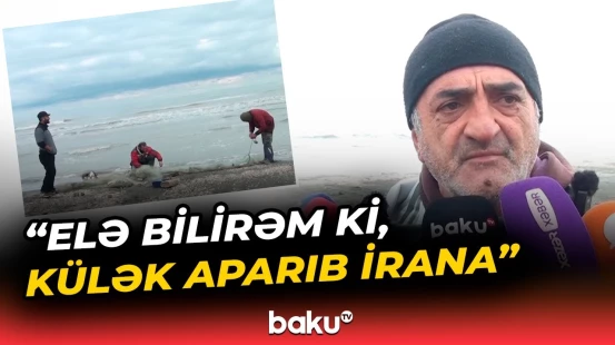 İtkin düşmüş balıqçıların axtarışlarına helikopter cəlb olundu - Baku TV