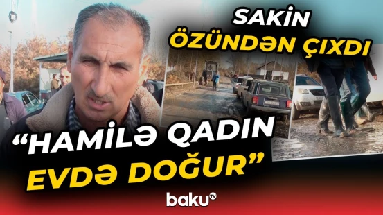 "Uşaqları çiyində aparırlar" | Zərdabda kənd sakinlərini bezdirən problem - Baku TV