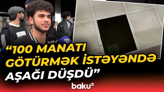 Azərbaycan Universitetində tələbə yıxılaraq xəsarət aldı - Baku TV