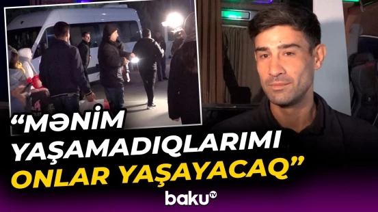 Doğma yurduna qayıdan xocavəndlilər hisslərini Baku TV ilə bölüşdü - Baku TV
