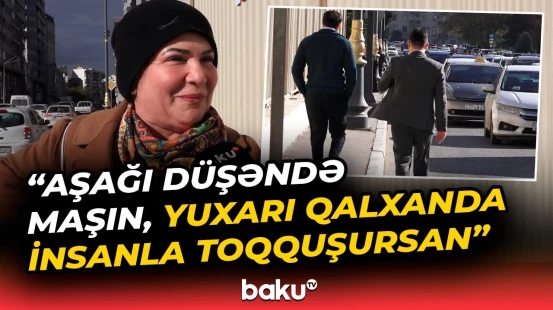 Nərimanovdakı səki piyadalar üçün keçilməz oldu | Sakinlər şikayət edir - Baku TV