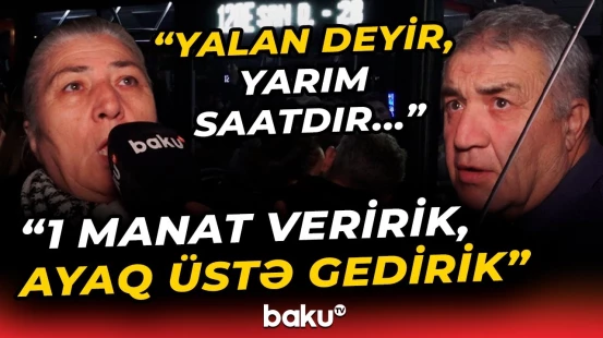 Sərnişinlər bu avtobusdan sallana-sallana gedir | “Nə edək, olanımız budur” - Baku TV