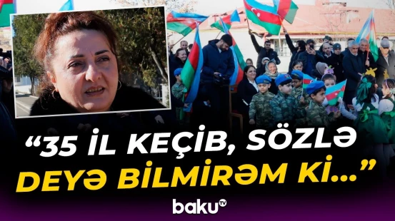 Xankəndinin Kərkicahan qəsəbəsinə ilk köç | Sakinlər hisslərini bölüşdü - Baku TV