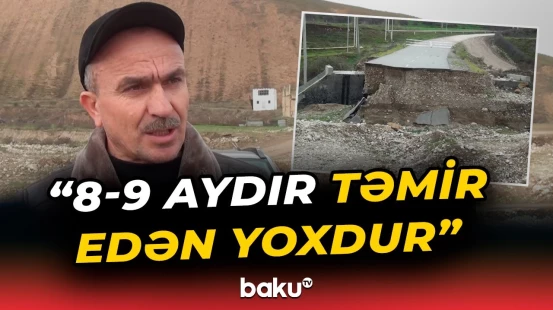 Şabranda yol problemi | Uçan körpü nə vaxt bərpa olunacaq? - Baku TV