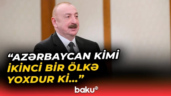 Prezident şəhid ailələrinə dövlət qayğısından danışdı - Baku TV