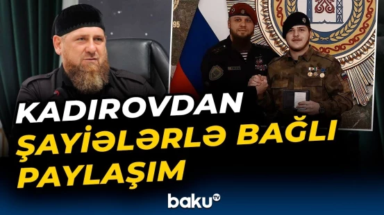 Adam Kadırov təhlükəsizlik qüvvələri ilə görüş keçirdi - Baku TV