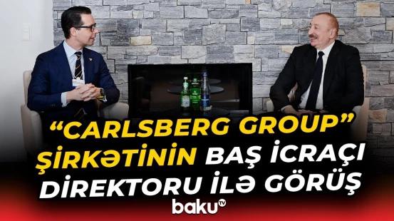İlham Əliyev Davosda “Carlsberg Group” şirkətinin Baş icraçı direktoru ilə görüşüb - Baku TV